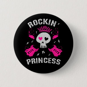 Rockin' Princess 6 Cm Round Badge