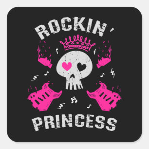Rockin' Princess Square Sticker