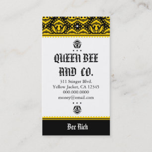 ROCKIN' *QUEEN BEE BUSINESS CARDS