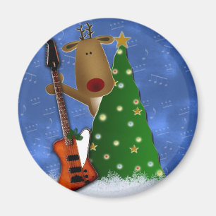 Rockin Reindeer Magnet