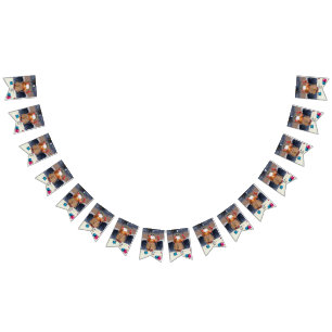 Rockin' Santa Bunting Flag - MERRY CHRISTMAS