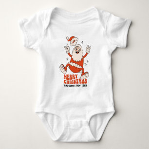 Rockin' Santa Claus - A Merry and Loud Christmas Baby Bodysuit