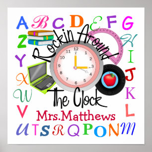 Rockin' School Teacher -  SRF Poster