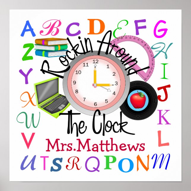 Rockin' School Teacher -  SRF Poster (Front)