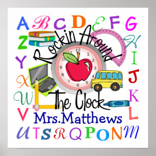 Rockin' School Teacher -  SRF Poster