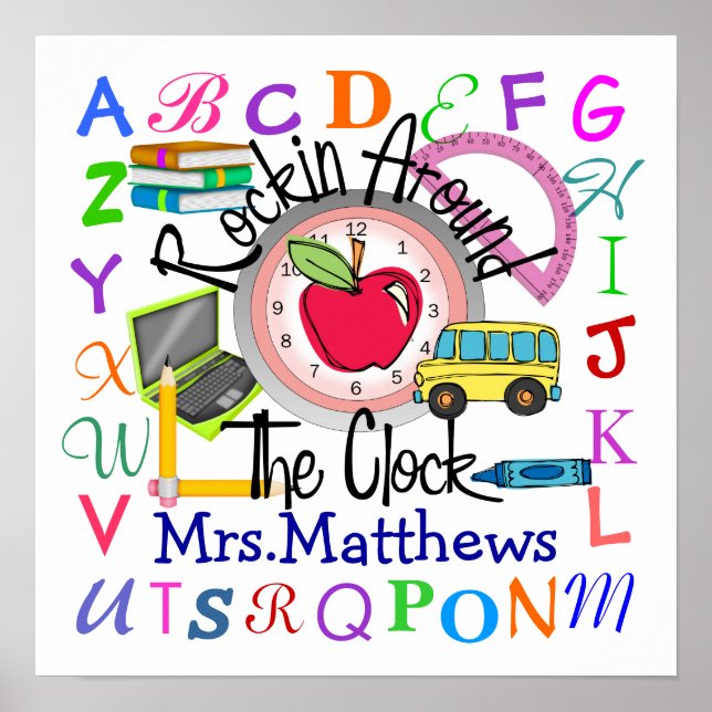 Rockin' School Teacher -  SRF Poster (Front)