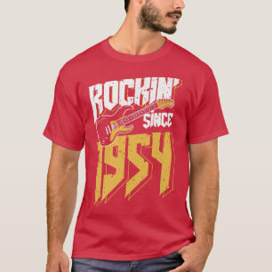 Rockin' Since 1954 Vintage Rock Music Fan 68th Bir T-Shirt