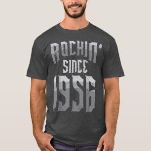 Rockin' Since 1956 Vintage Rock Music Fan 66th Bir T-Shirt