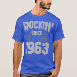 Rockin' Since 1963 Vintage Rock Music Fan 59th Bir T-Shirt