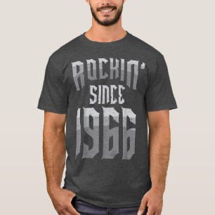 Rockin' Since 1966 Vintage Rock Music Fan 56th Bir T-Shirt