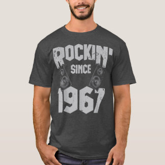 Rockin' Since 1967 Vintage Rock Music Fan 55th Bir T-Shirt