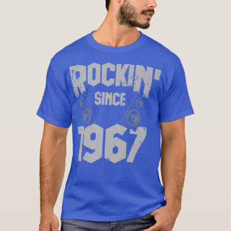 Rockin' Since 1967 Vintage Rock Music Fan 55th Bir T-Shirt