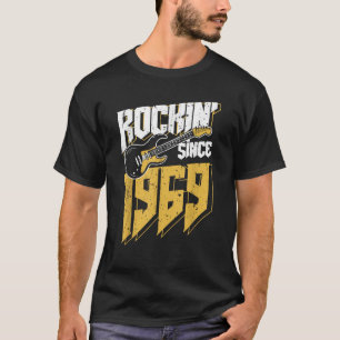 Rockin Since 1969 Vintage Rock Music Fan 54th Birt T-Shirt