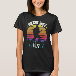 Rockin since 1972 Bigfoot Music Lover T-Shirt