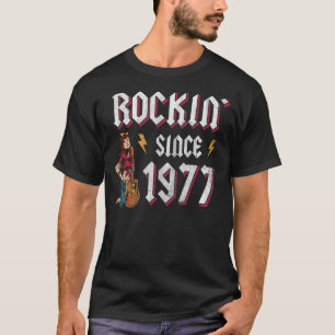 Rockin Since 1977 Rock Music 45th Birthday T-Shirt