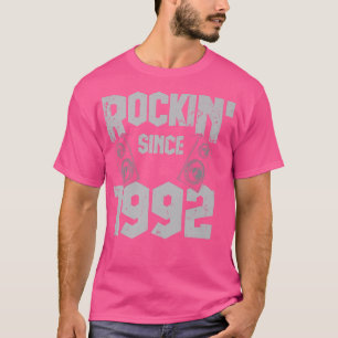 Rockin' Since 1992 Vintage Rock Music Fan 30th Bir T-Shirt