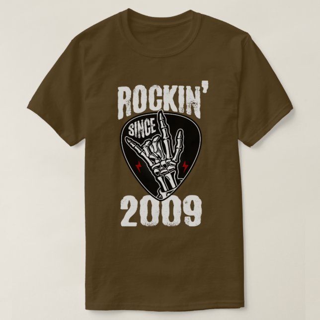 Rockin since 2009 T-Shirt (Design Front)