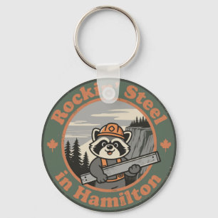 Rockin’ Steel in Hamilton with a Funny Racoon Key Ring