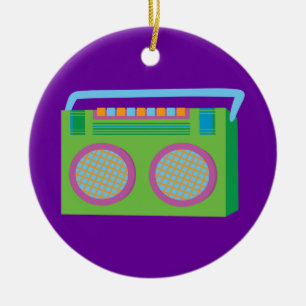 Rockin' Stereo Ceramic Tree Decoration