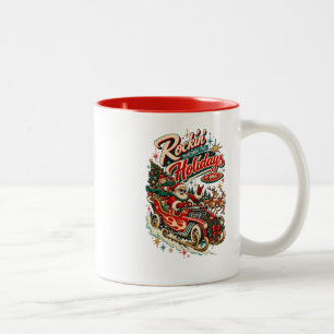 Rockin’ Through the Holidays EST. 1955 Vintage Hot Two-Tone Coffee Mug