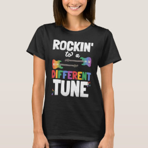 Rockin' To A Different Tune Autism  Autistic Boys  T-Shirt