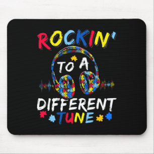 Rockin' To A Different Tune Autistic Autism Awaren Mouse Mat