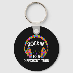 Rockin' To A Different Tune Autistic Autism Gamer Key Ring