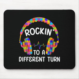 Rockin' To A Different Tune Autistic Autism Gamer Mouse Mat
