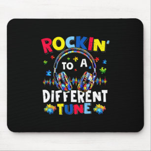 Rockin' To A Different Tune Autistic Autism Gamer Mouse Mat