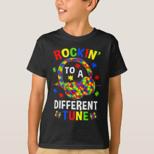 Rockin to A Different Tune Autistic Autism Gamer T-Shirt