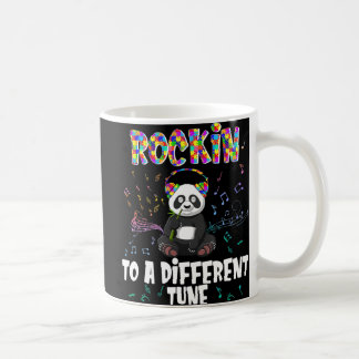 Rockin' To A Different Tune Panda Autism Awareness Coffee Mug