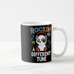 Rockin' To A Different Tune Panda Autism Awareness Coffee Mug