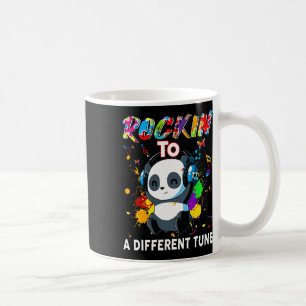 Rockin' To A Different Tune Panda Autism Awareness Coffee Mug