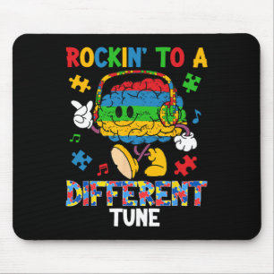 Rockin To Different Tune Autism Awareness Boys Gir Mouse Mat