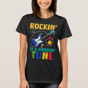 Rockin' to different tune autism guitar music T-Shirt