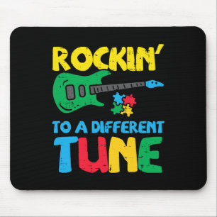 Rockin To Different Tune Guitar Autism Awareness M Mouse Mat