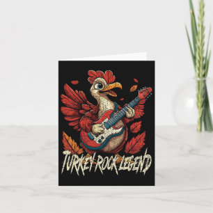 Rockin' Turkey - Fun Musical Thanksgiving Guitar R Card