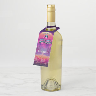 Rockin Vaporwave Party Bottle Tag