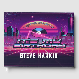 Rockin Vaporwave Party Guest Book