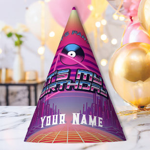 Rockin Vaporwave Party Hat