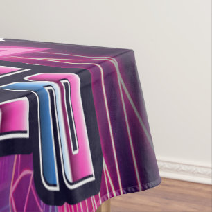 Rockin Vaporwave Party Tablecloth