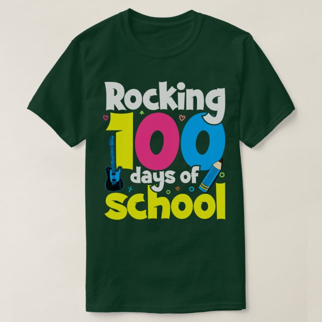 Rocking 100 days of school T-Shirt (Design Front)