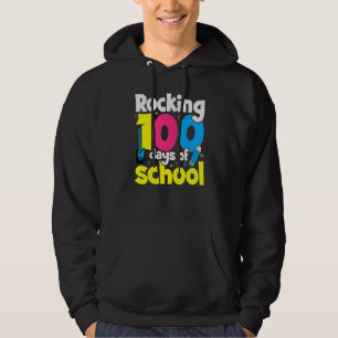 Rocking 100 Days Of School Teacher Student 100th D Hoodie