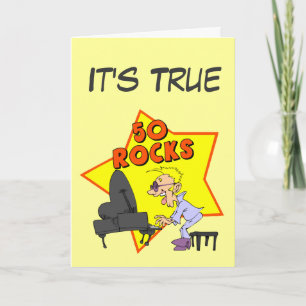 Rocking 50th Birthday Card