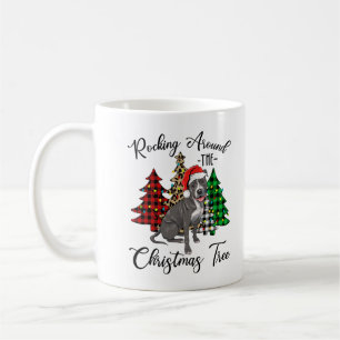 Rocking Around The Christmas Tree Pitbull Dog Chri Coffee Mug