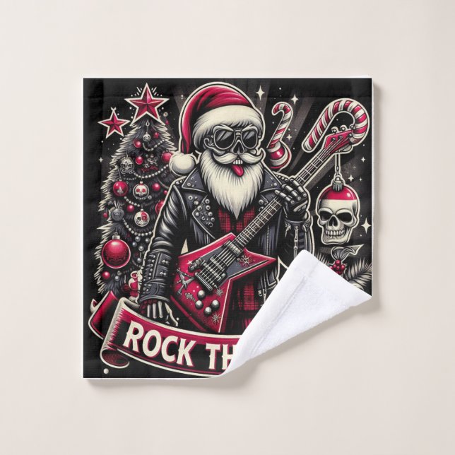 Rocking around the ugly sweater  wash cloth (Wash Cloth)