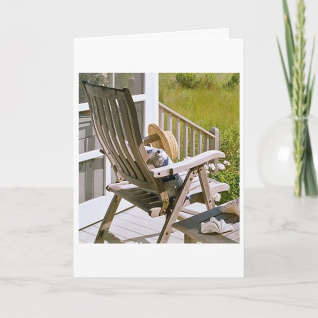 ROCKING CHAIR OR ROCK AND ROLL BIRTHDAY WISHES CARD (Front)