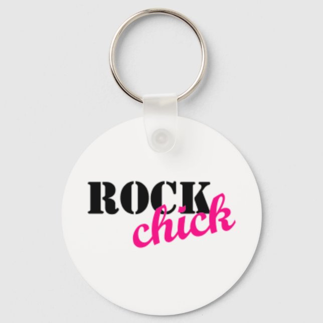 Rocking Chick Key Ring (Front)