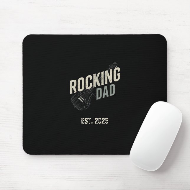 Rocking Dad Retro Electric Guitar Mouse Pad (With Mouse)