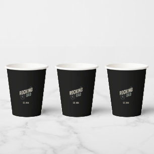 Rocking Dad Vintage Guitar Coffee Mug-Custom Paper Cups